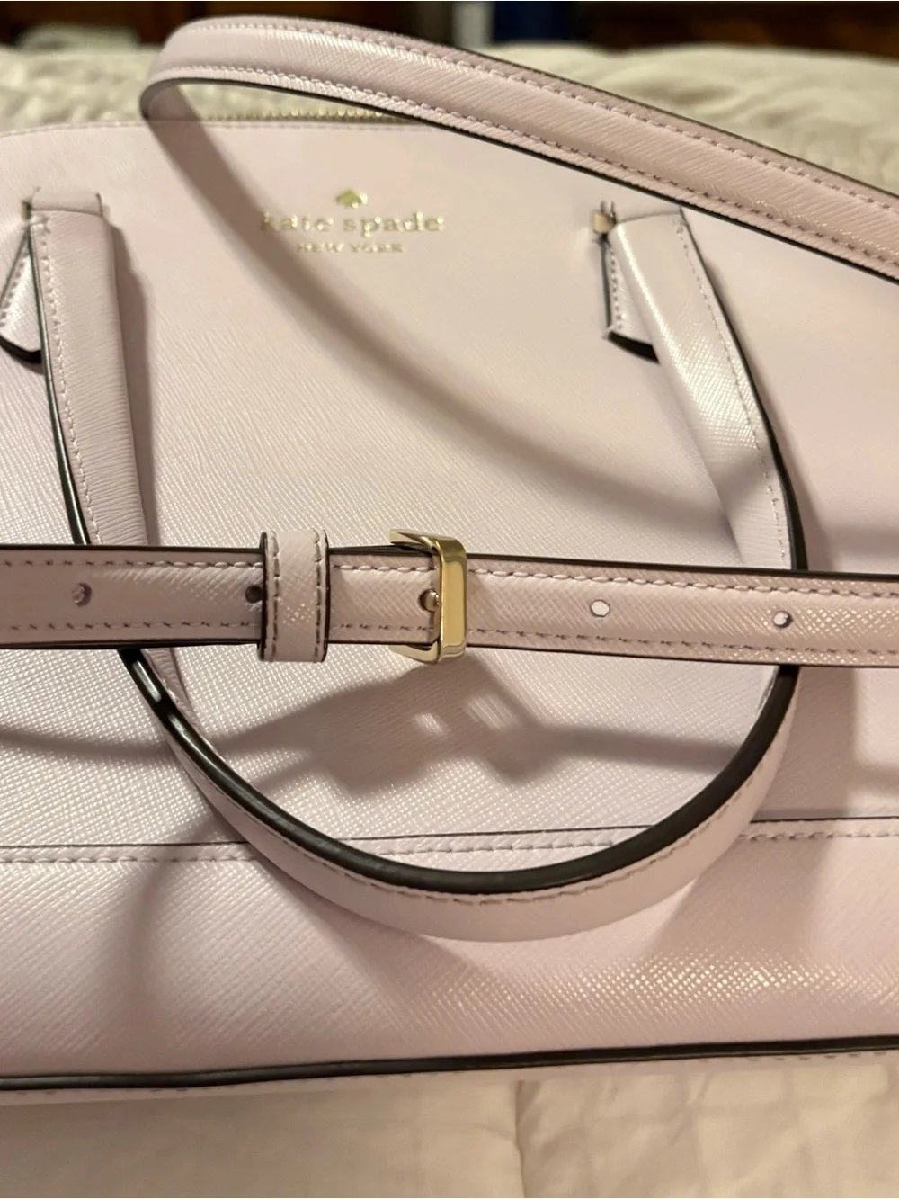 kate spade Pale LAVENDER Saffiano Dome Satchel